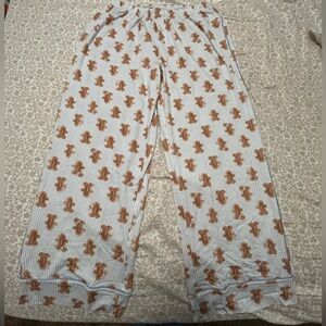 Aerie Gingerbread Man Pajama Pants